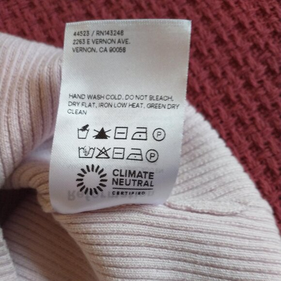 Reformation Jenni Strapless Sweater Knit Tube Top in Light Pink - Picture 8 of 10